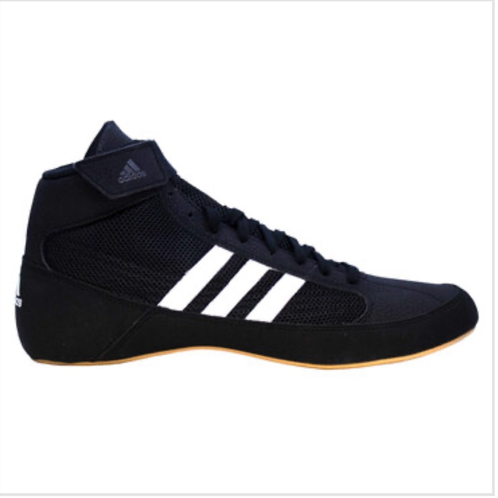Adidas HVC men’s black wrestling shoes 9.5